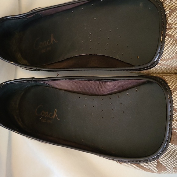 Coach Cecile brown/tan flats size 7.5 - Picture 6 of 6
